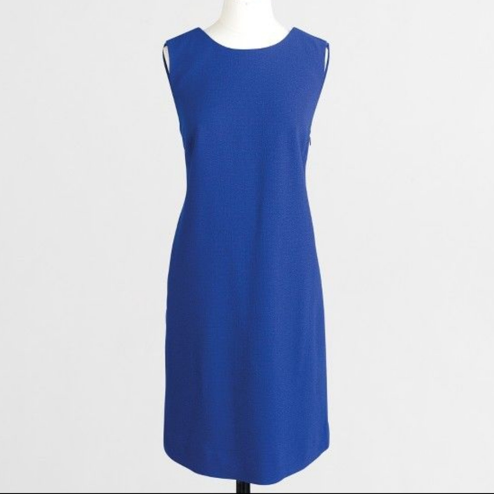 J CREW NWT Sleeveless V-Back Crepe Shift Dress
